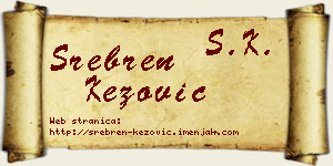 Srebren Kezović vizit kartica